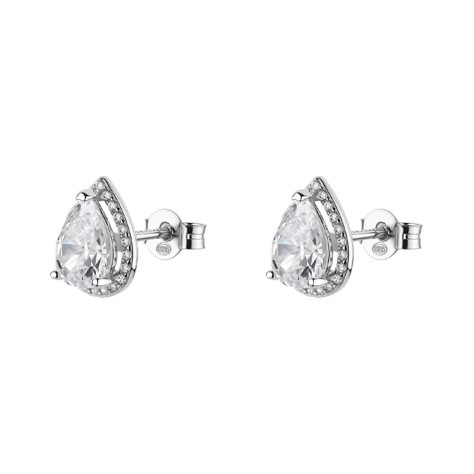 Orecchini Brosway Fancy in argento zirconi goccia bianchi MISURA UNICA