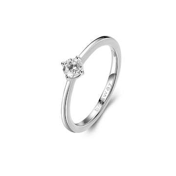 Anello solitario Brosway Fancy in argento con zircone bianco BW.FIW76