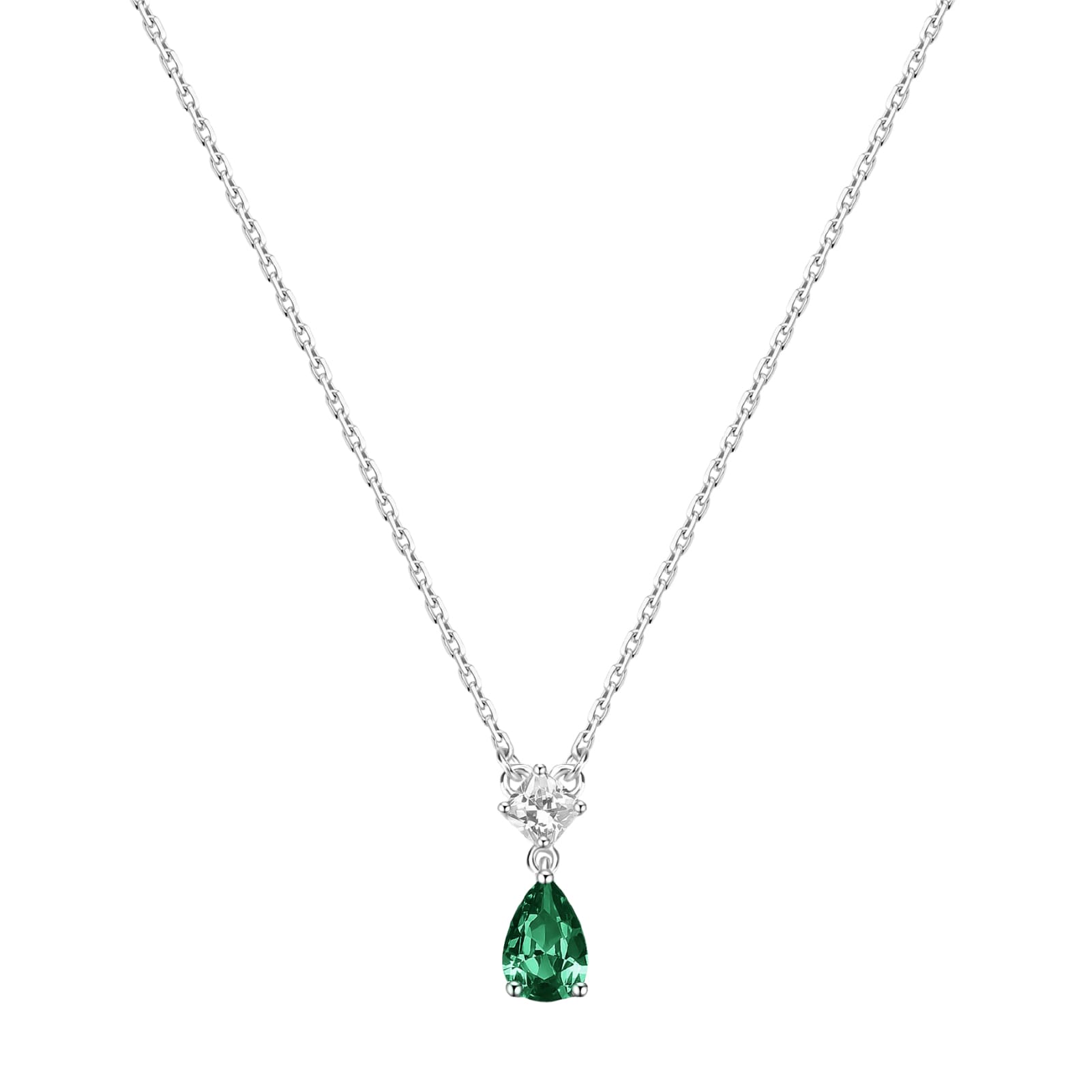 Collana con pendente Brosway Fancy in argento e zircone verde