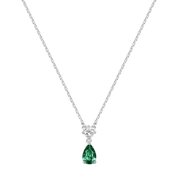 Collana con pendente Brosway Fancy in argento e zircone verde