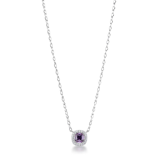 Collana Brosway Fancy in argento con zircone viola pendente MISURA UNICA