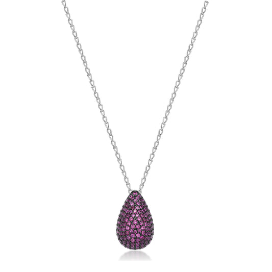 Collana con pendente Brosway Fancy in argento e zircone rosso BW.FPR120