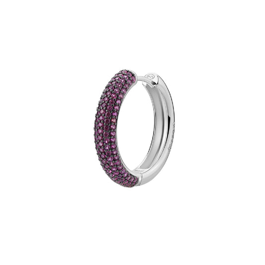 Mono orecchino Brosway Fancy in argento e zirconi rossi BW.FPR125