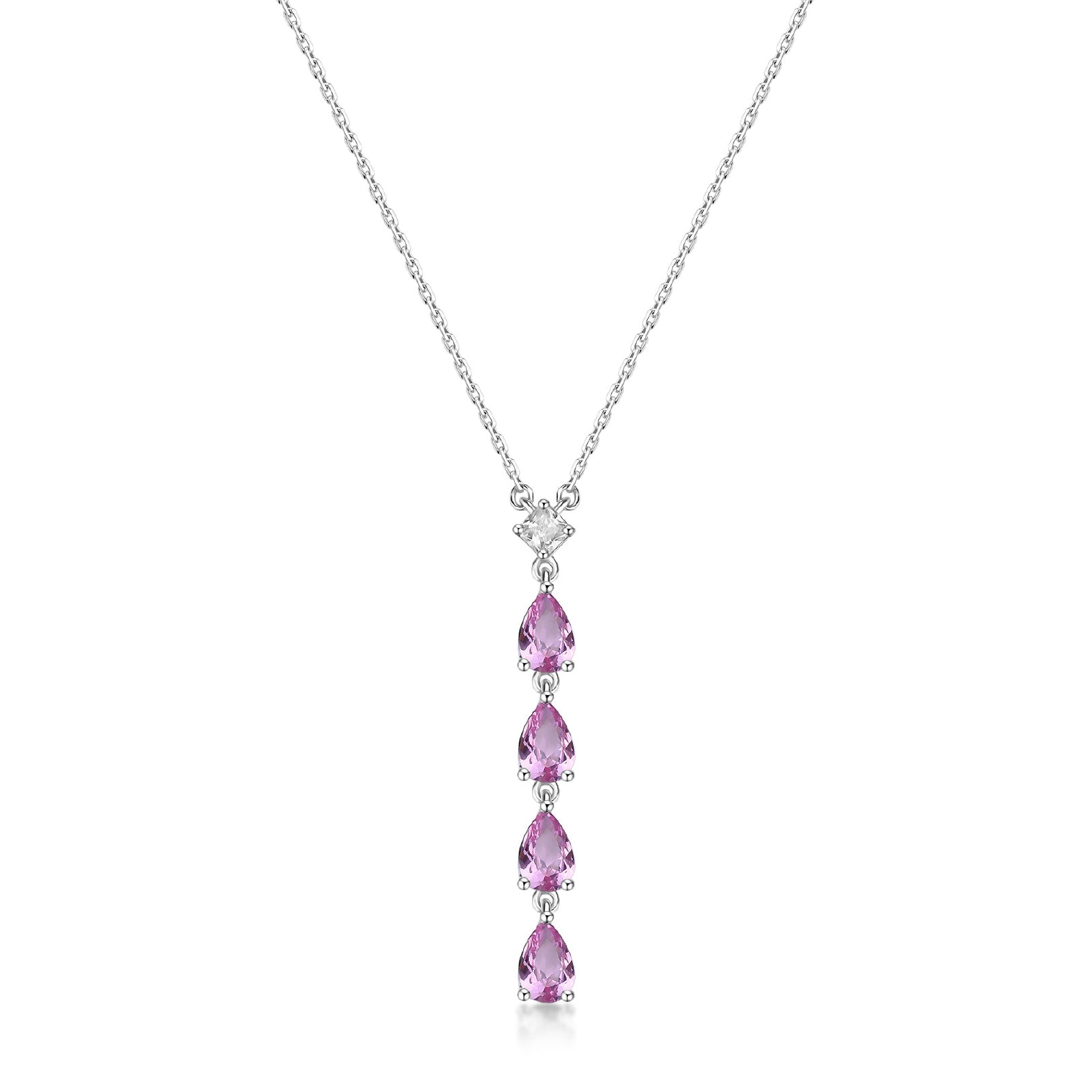 Collana con pendente Brosway Fancy in argento e zirconi rosa BW.FVP112