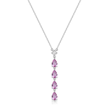Collana con pendente Brosway Fancy in argento e zirconi rosa BW.FVP112