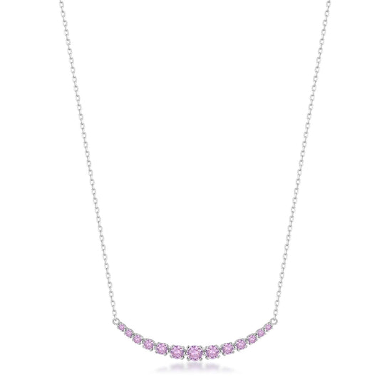 Collana girocollo Brosway Fancy in argento con zirconi rosa MISURA UNICA