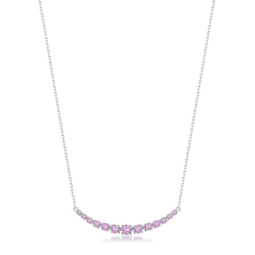 Collana girocollo Brosway Fancy in argento con zirconi rosa MISURA UNICA