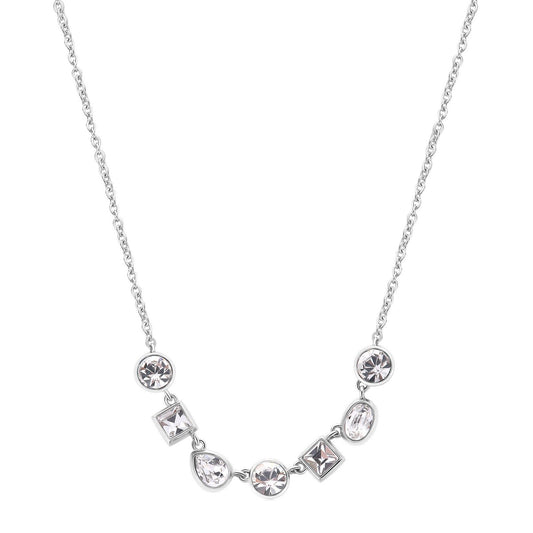 Collana donna Brosway Symphonia in acciaio con cristalli bianchi diversi BYM161-1