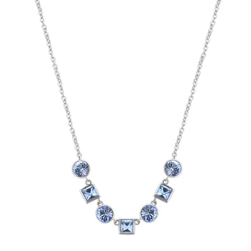 Collana donna Brosway Symphonia in acciaio con cristalli celesti diversi BYM163-1