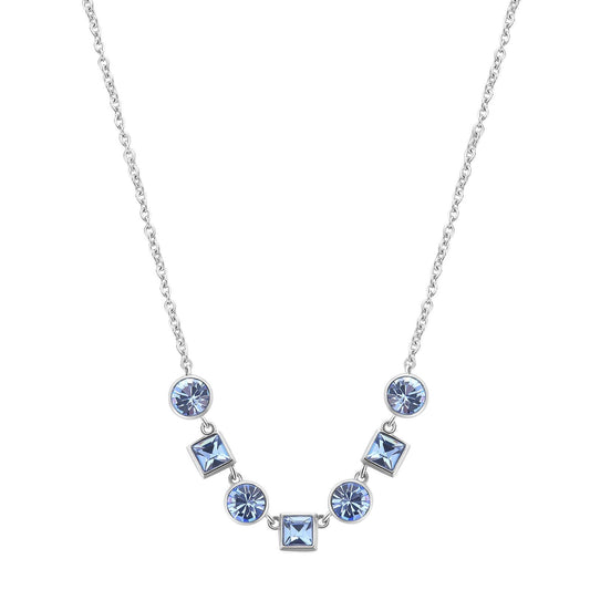 Collana donna Brosway Symphonia in acciaio con cristalli celesti diversi BYM163-1