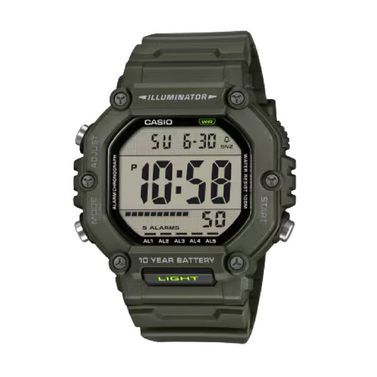 Orologio digitale Casio Timeless con cinturino extra-lungo MISURA UNICA