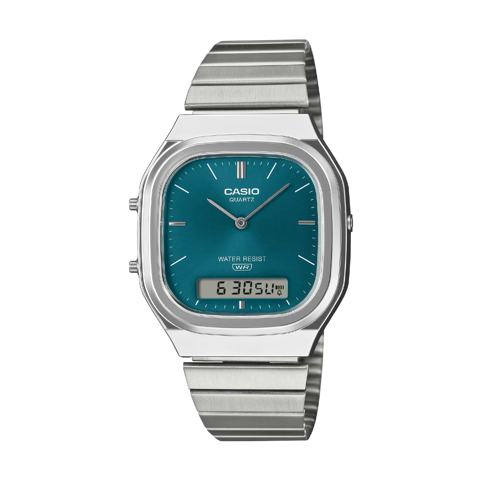 Orologio analogico-digitale Casio Vintage azzurro da donna MISURA UNICA