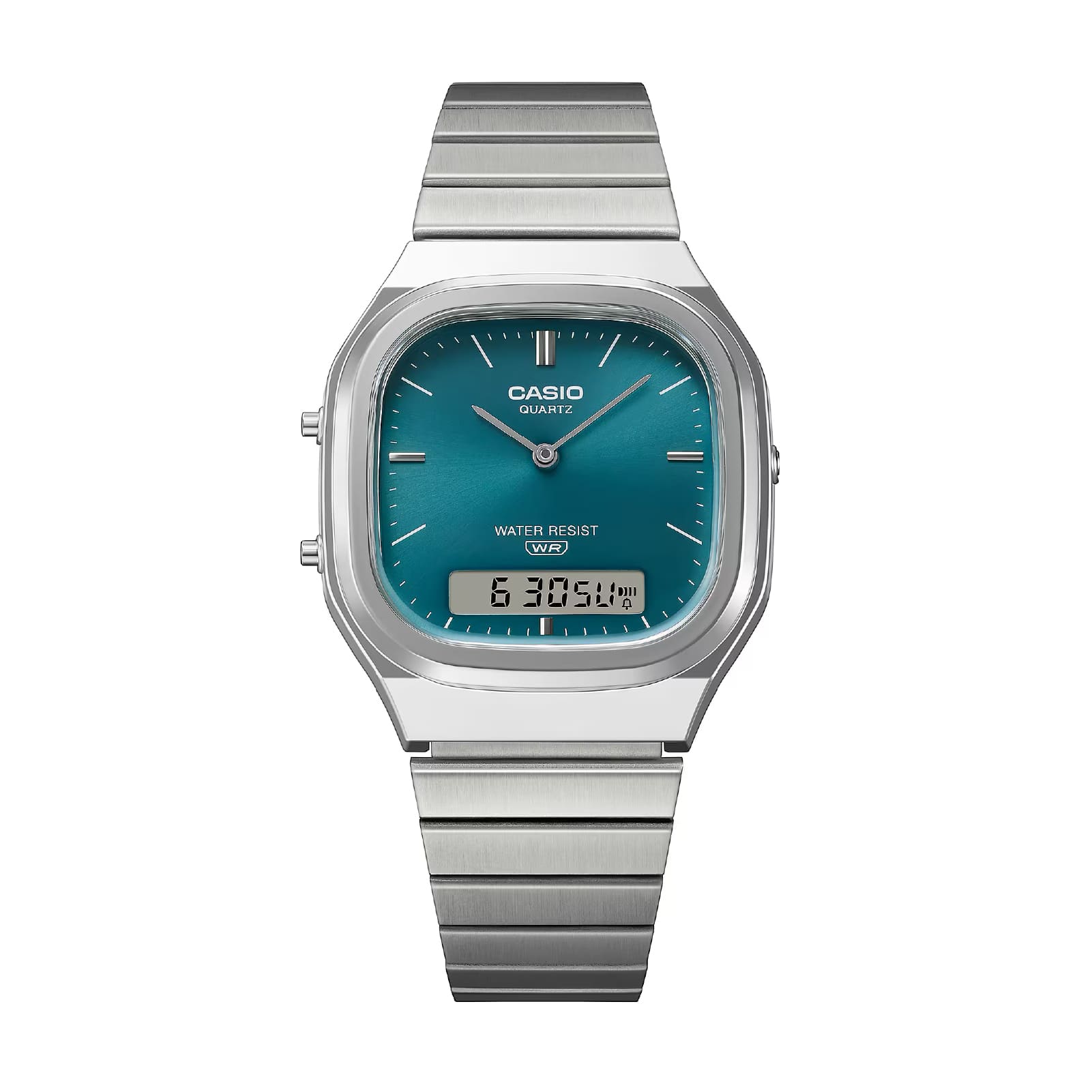 Orologio analogico-digitale Casio Vintage azzurro da donna MISURA UNICA