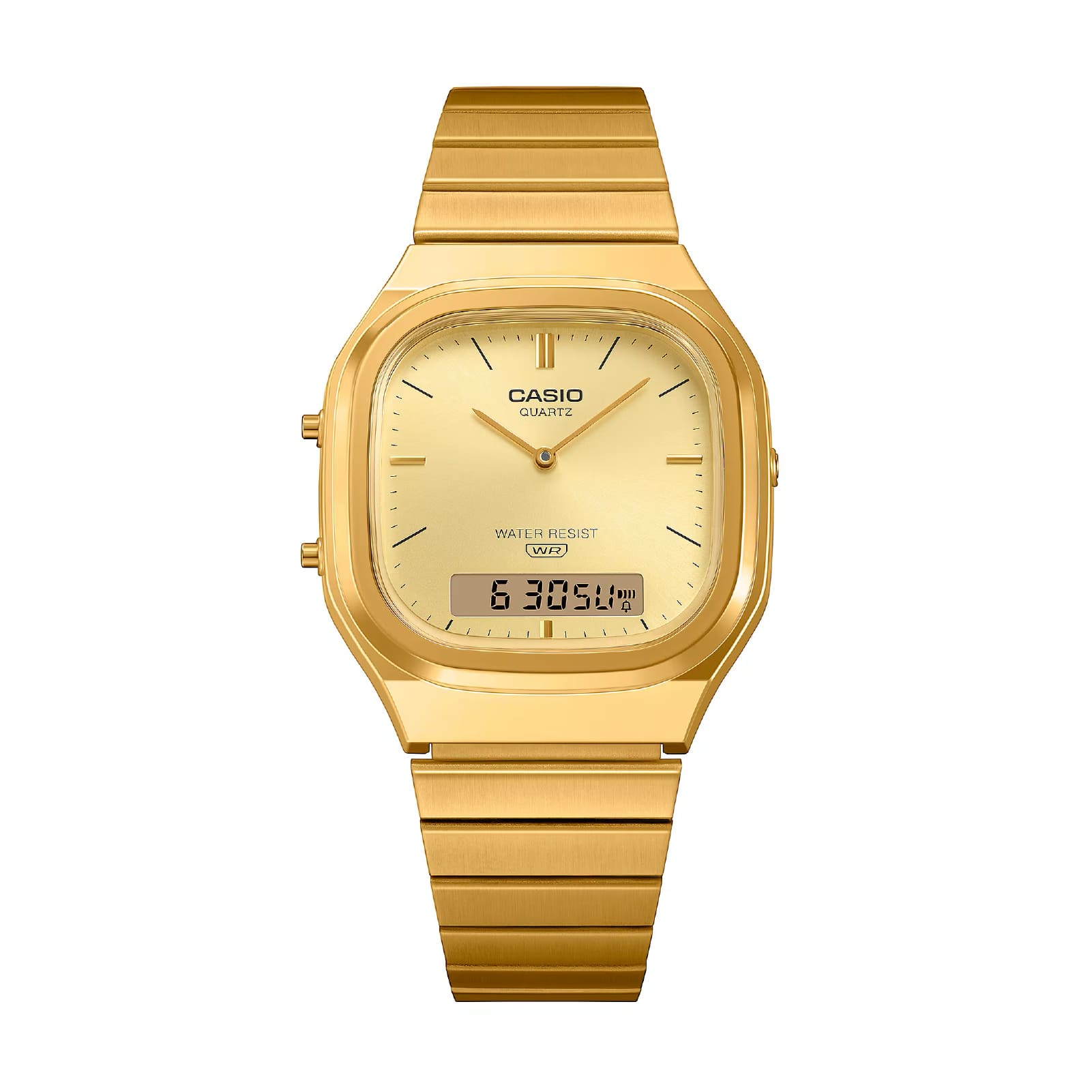 Orologio analogico-digitale Casio Vintage dorato da donna MISURA UNICA