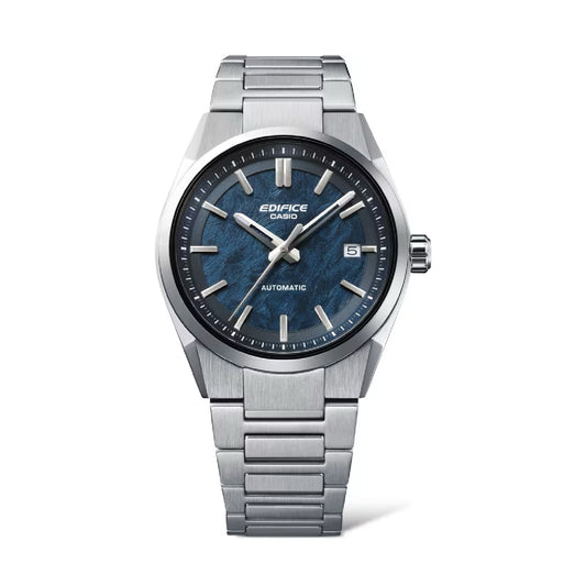 Orologio Casio Edifice Classic in acciaio argento e blu 38mm MISURA UNICA