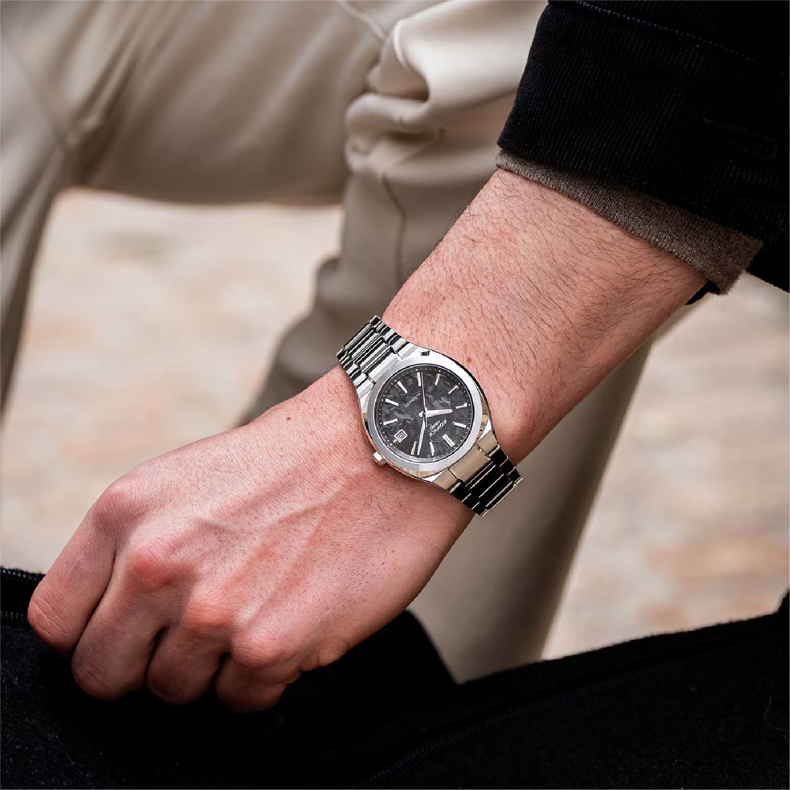 Orologio automatico Casio Edifice in acciaio inox da uomo MISURA UNICA