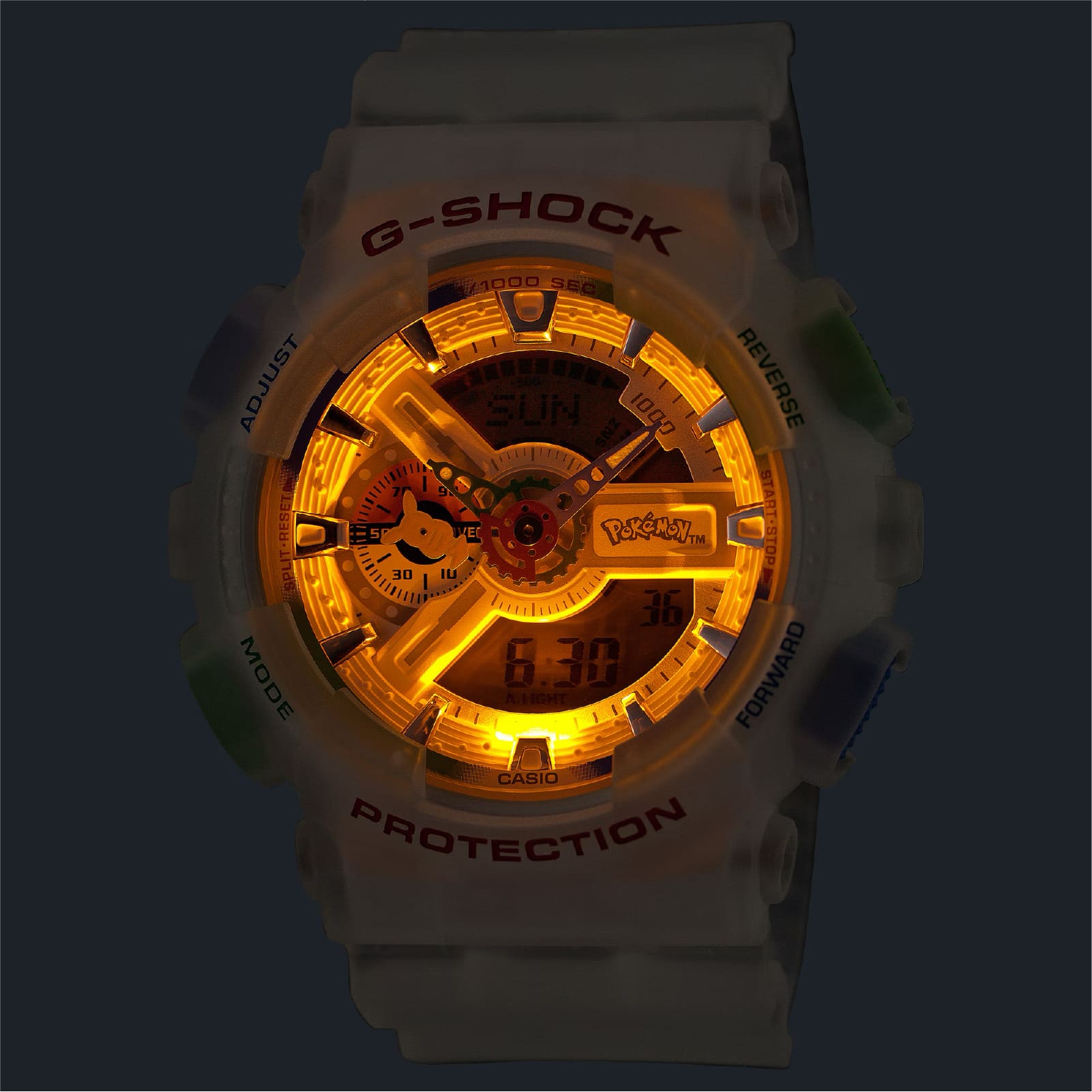 Orologio Casio G-Shock edizione limitata Pokemon in resina MISURA UNICA