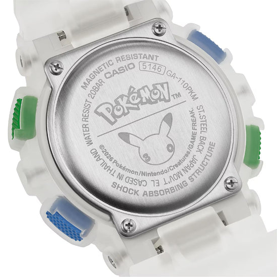 Orologio Casio G-Shock edizione limitata Pokemon in resina MISURA UNICA