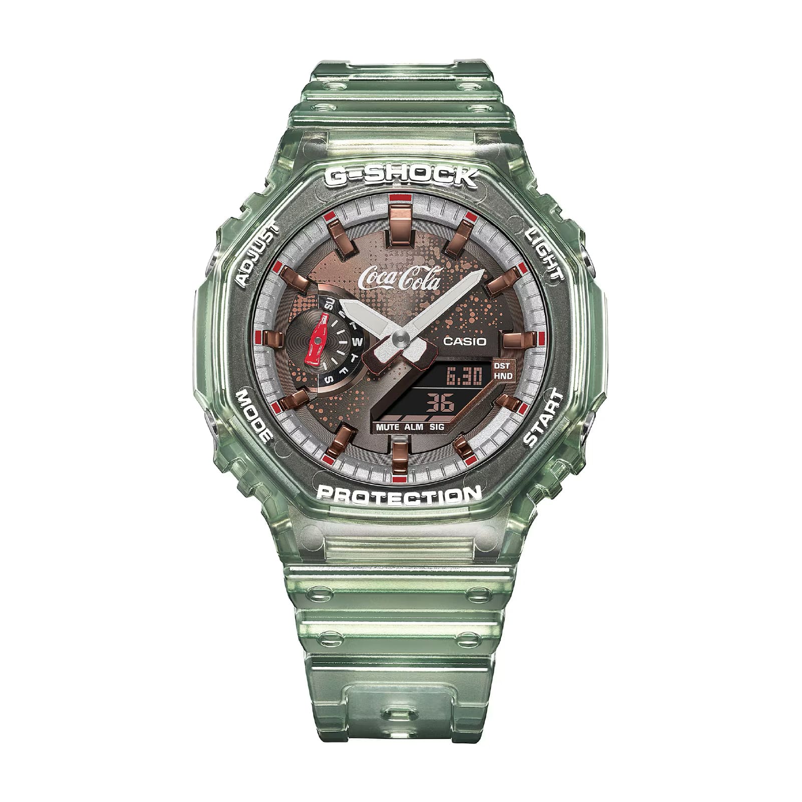 Orologio Casio G-Shock con cinturino in tessuto verde oliva MISURA UNICA
