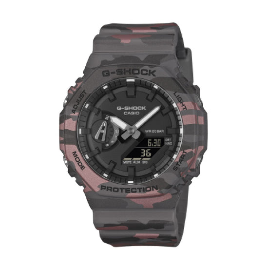 Orologio analogico e digitale G-Shock militare verde e beige MISURA UNICA