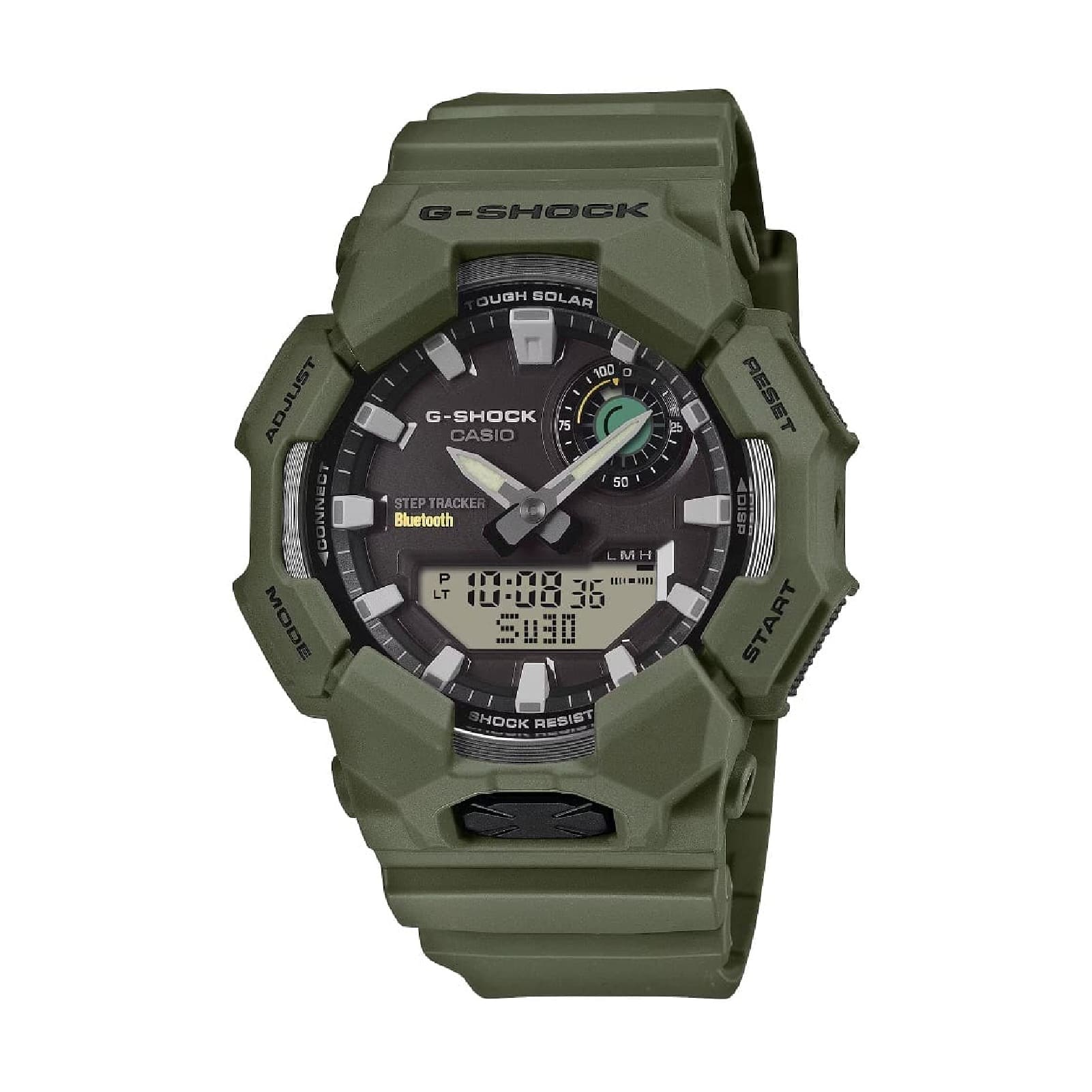 Orologio analogico-digitale Casio G-Shock verde in resina MISURA UNICA