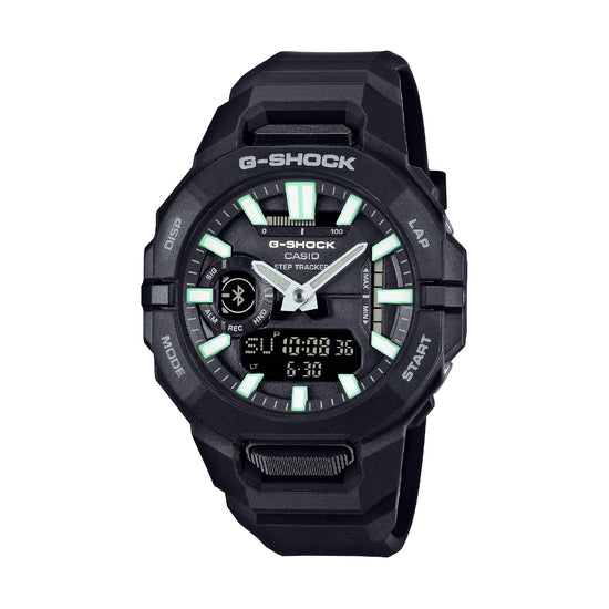 Orologio Casio analogico digitale in resina nero con collegamento bluetooth MISURA UNICA