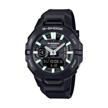 Orologio Casio analogico digitale in resina nero con collegamento bluetooth MISURA UNICA
