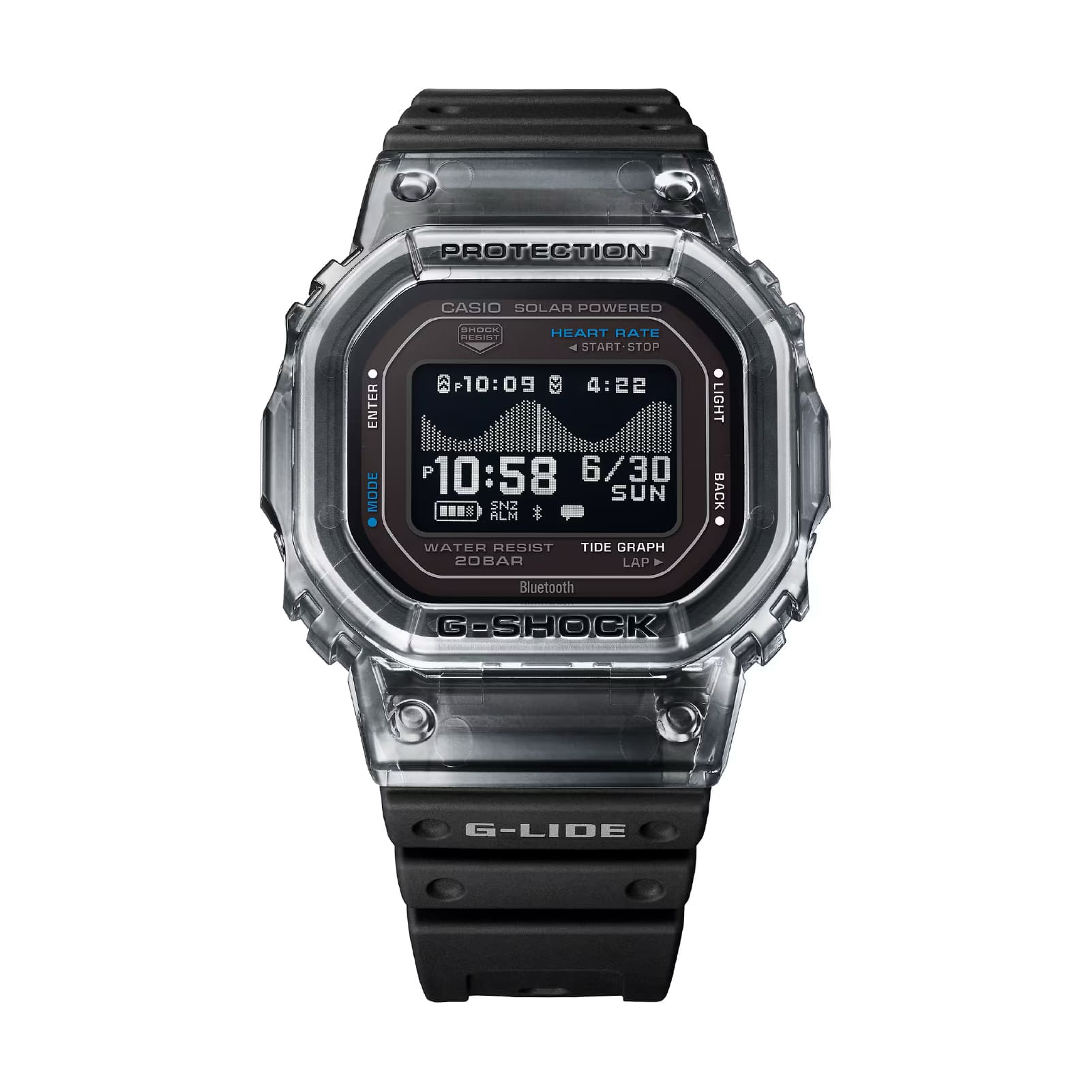 Orologio Casio G-Shock bluetooth smart nero unisex MISURA UNICA