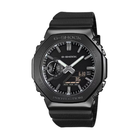 Orologio analogico Casio G-Shock in acciaio e resina nero MISURA UNICA