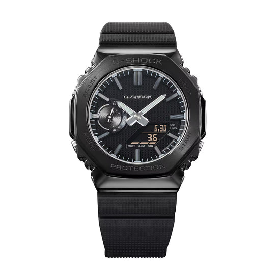 Orologio analogico Casio G-Shock in acciaio e resina nero MISURA UNICA
