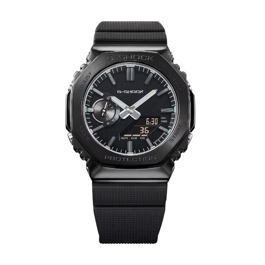 Orologio analogico Casio G-Shock in acciaio e resina nero MISURA UNICA