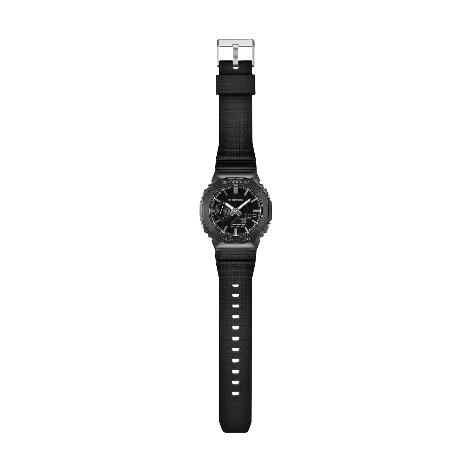 Orologio analogico Casio G-Shock in acciaio e resina nero MISURA UNICA