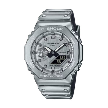 Orologio Casio analogico digitale in resina color argento MISURA UNICA