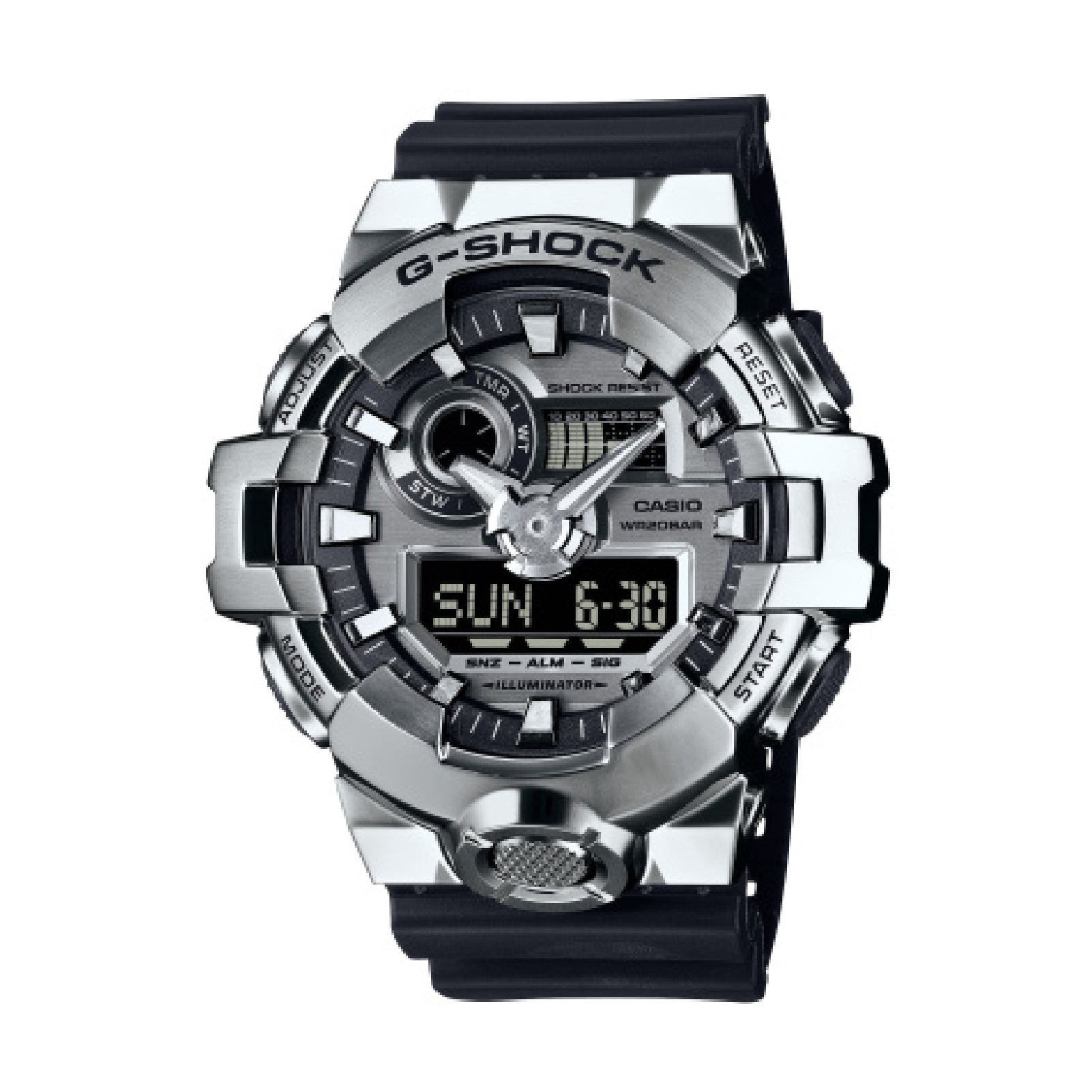 Orologio multifunzione Casio G-Shock argento e nero da uomo CA.GM7001AER