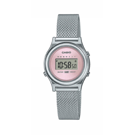 Orologio digitale Casio Vintage in acciaio argento e rosa CA.LA700WEM4AEF