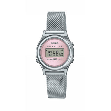 Orologio digitale Casio Vintage in acciaio argento e rosa CA.LA700WEM4AEF