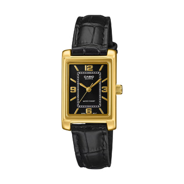 Orologio Casio Timeless con cinturino in pelle unisex MISURA UNICA