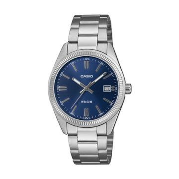 Orologio analogico Casio Timeless quadrante blu unisex MISURA UNICA
