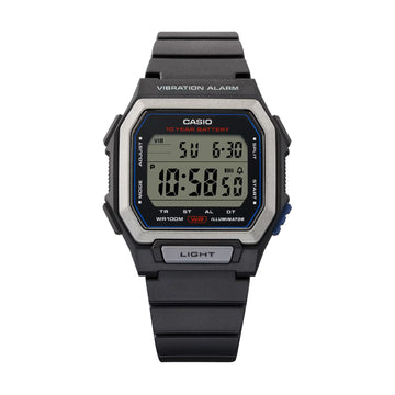 Orologio Casio Timeless con cinturino in resina nera unisex MISURA UNICA