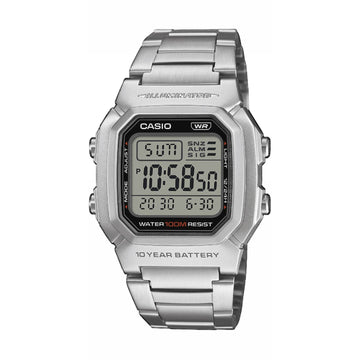 Orologio digitale Casio cassa in resina e bracciale acciaio MISURA UNICA