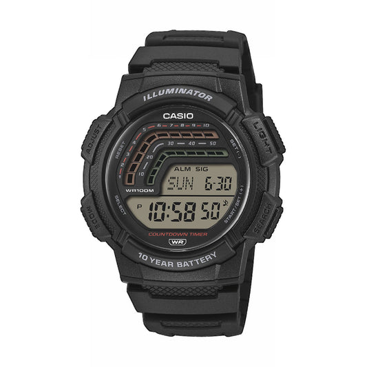 Orologio Casio Collection cinturino nero in resina con fibbia MISURA UNICA