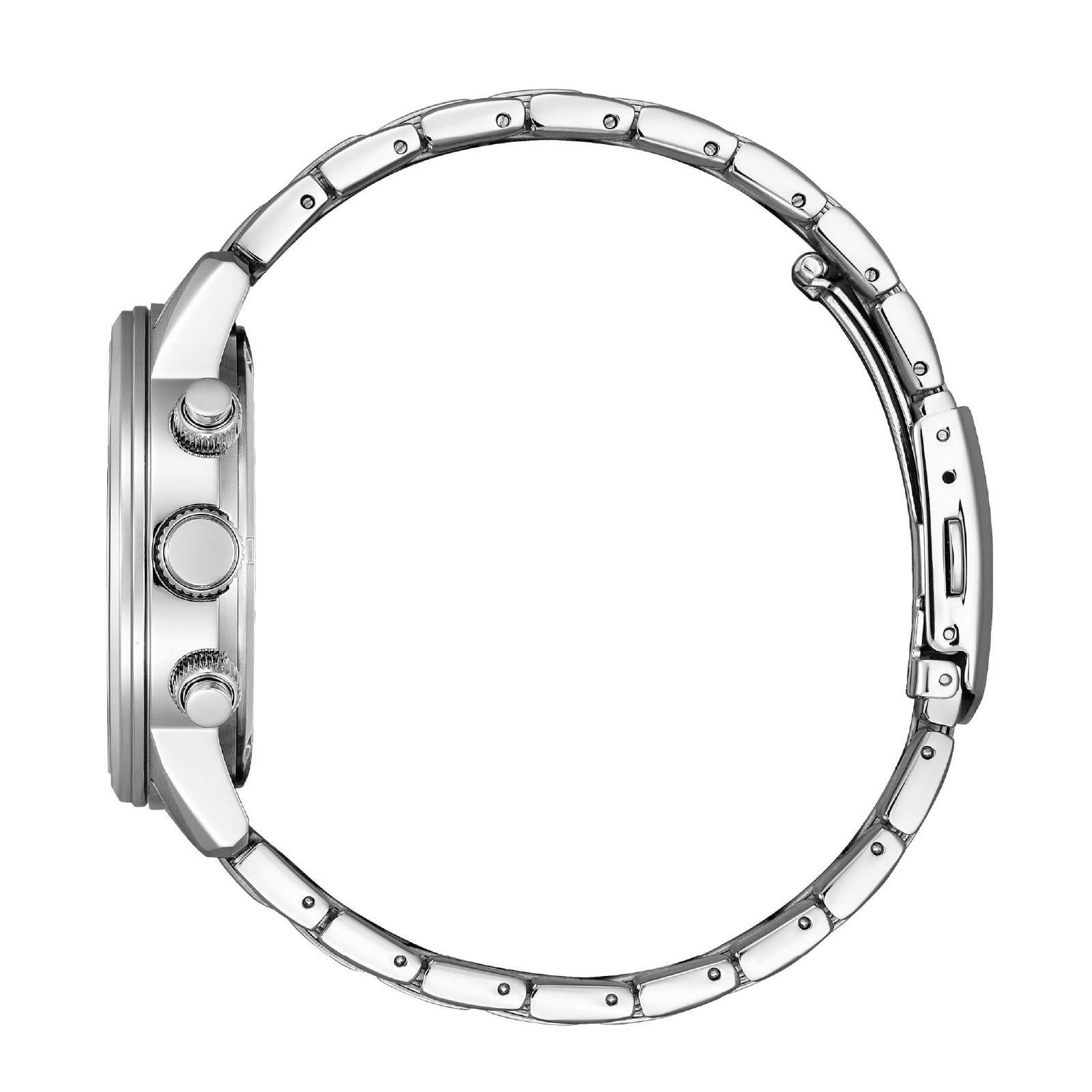 Orologio cronografo uomo Citizen Sporty in acciaio con quadrante bianco 42mm CA0860-80A-3