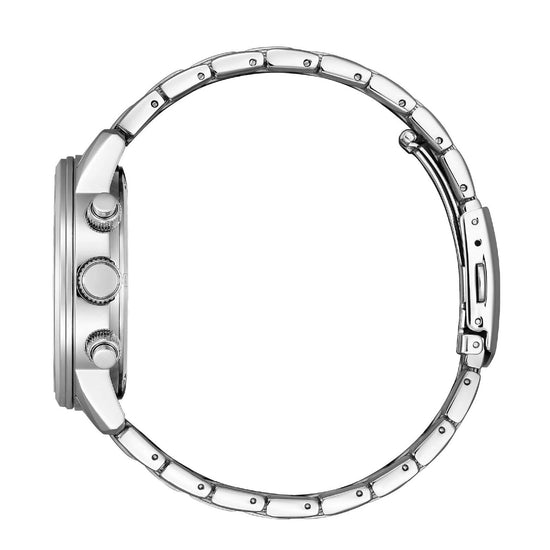 Orologio cronografo uomo Citizen Sporty in acciaio con quadrante blu 42mm CA0860-80L-3