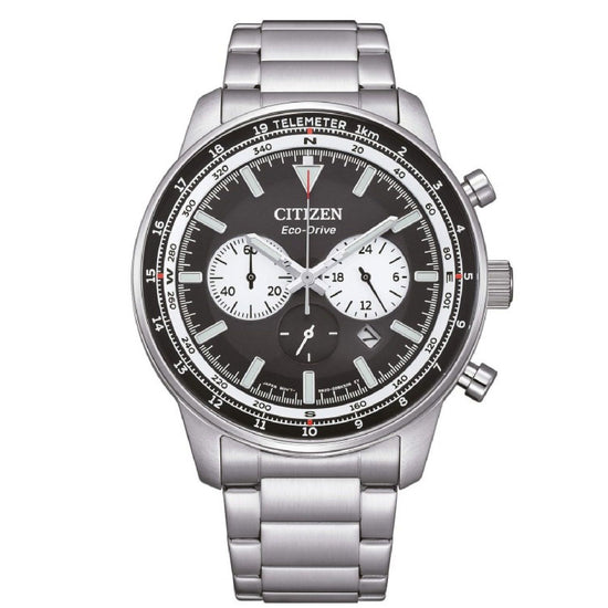Orologio cronografo uomo Citizen Outdoor in acciaio con quadrante nero 44mm CA4500-91E-1