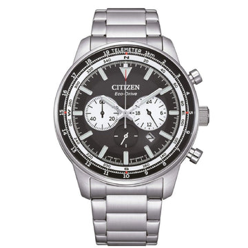 Orologio cronografo uomo Citizen Outdoor in acciaio con quadrante nero 44mm CA4500-91E-1