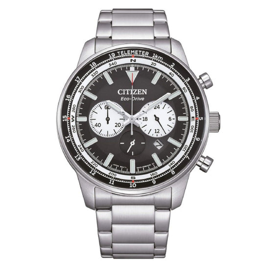 Orologio cronografo uomo Citizen Outdoor in acciaio con quadrante nero 44mm CA4500-91E-1