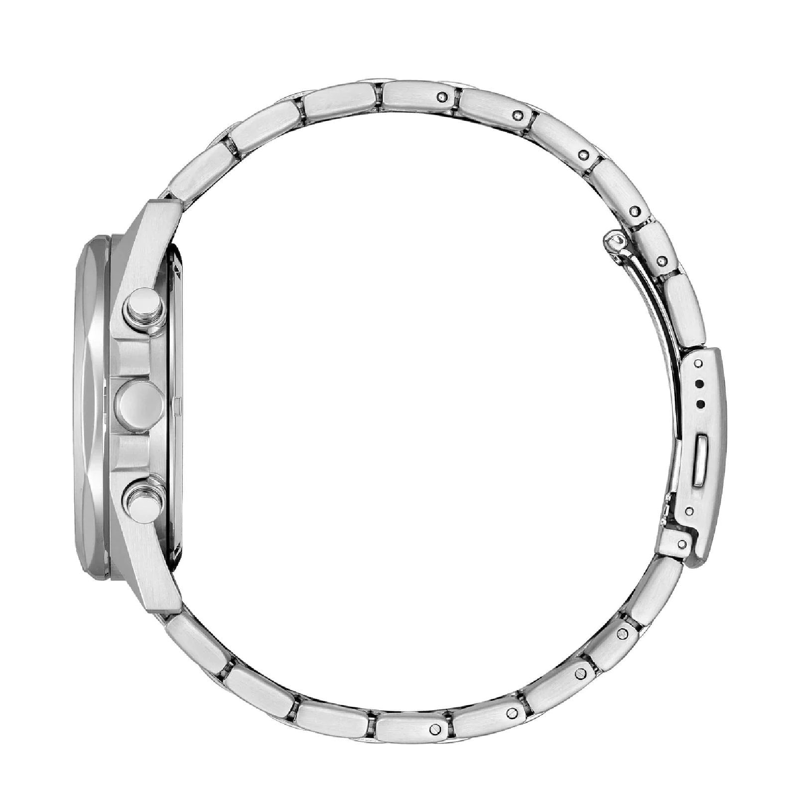 Orologio crono uomo Citizen Modern Classic in acciaio con quadrante bianco 41mm CA4590-81A-3