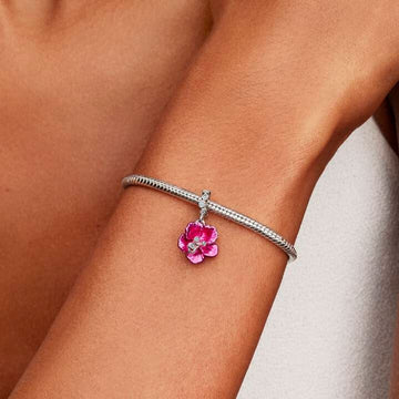 Charm Pandora fiore di ibisco