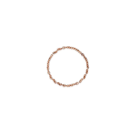 Anello Burato Linee ed Archi donna oro rosa a maglie strette CL450-1