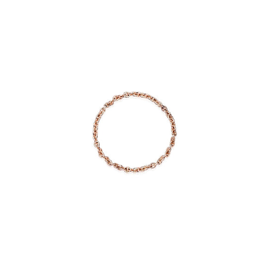 Anello Burato Linee ed Archi donna oro rosa a maglie strette CL450-1